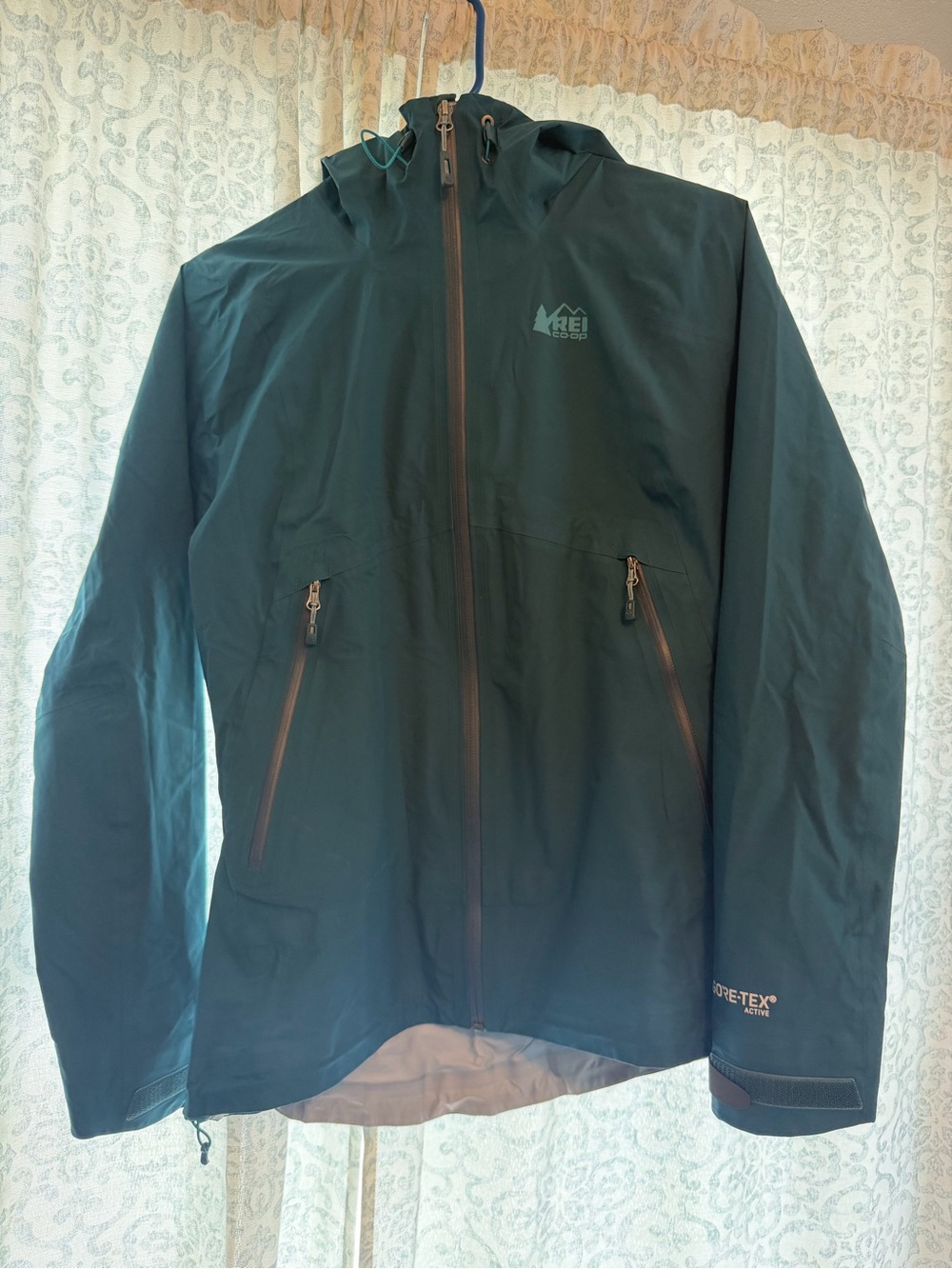 REI Women’s Hooded Rain Jacket - Teal